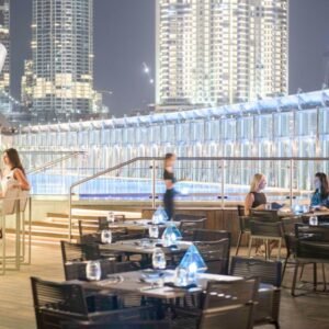 Burj Khalifa Level 124 & Lunch or Dinner at Rooftop, The Burj Club – Ultimate Dubai Experience!